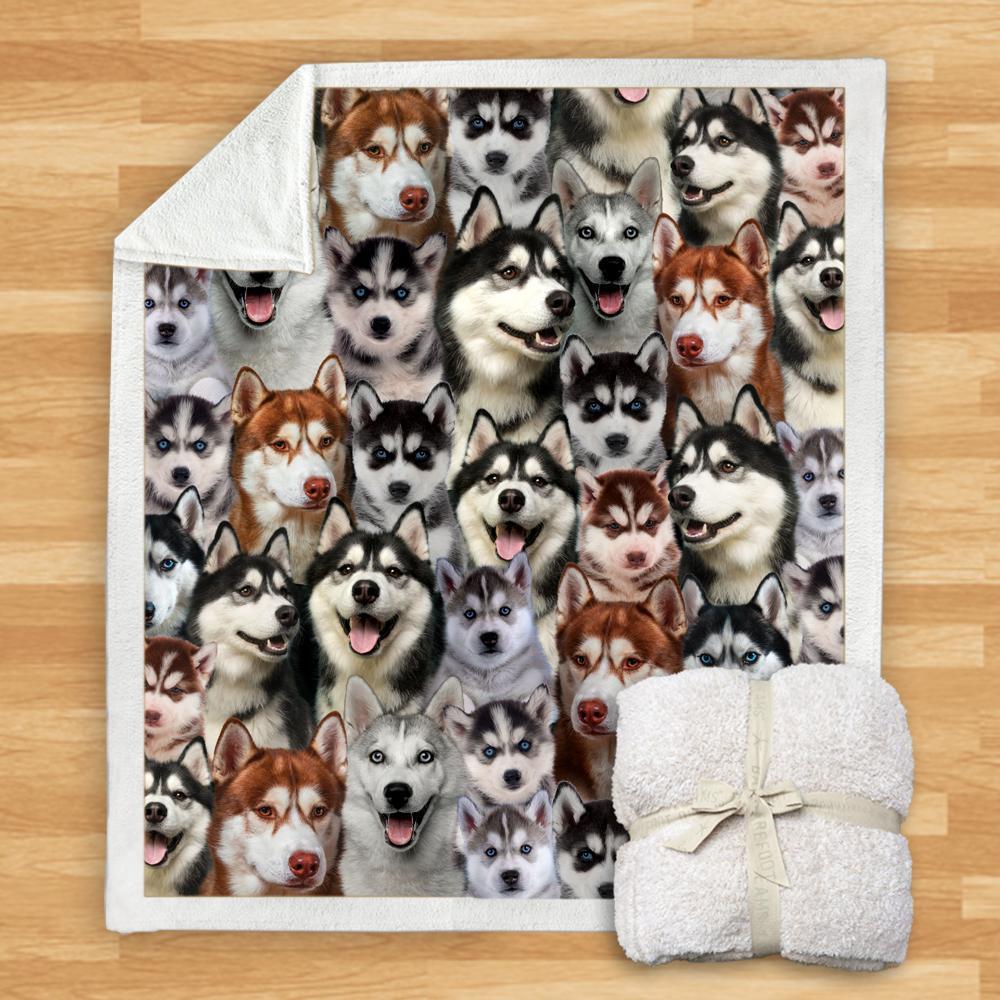 You Will Have A Bunch Of Huskies - Blanket V1