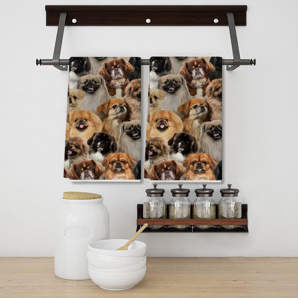 A Bunch Of Pekingeses Kitchen Towel