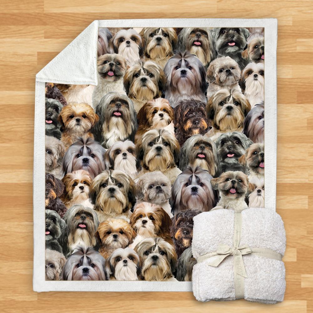 You Will Have A Bunch Of Shih Tzus - Blanket V1