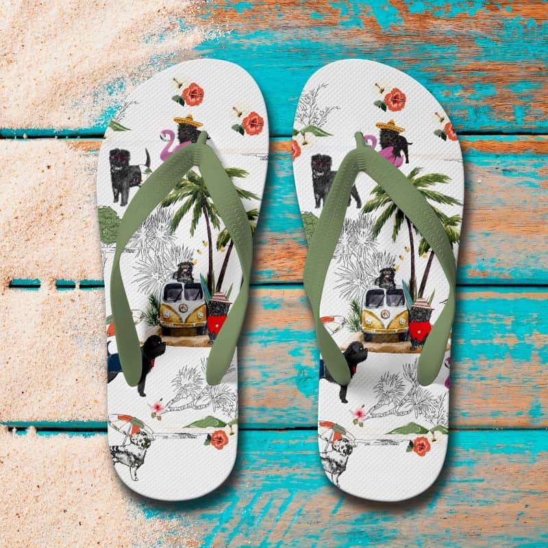 AFFENPINSCHER Flip Flops
