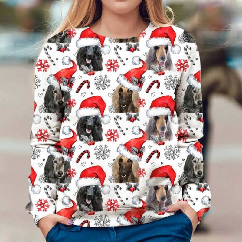 Afghan Hound - Xmas Decor - Premium Sweatshirt
