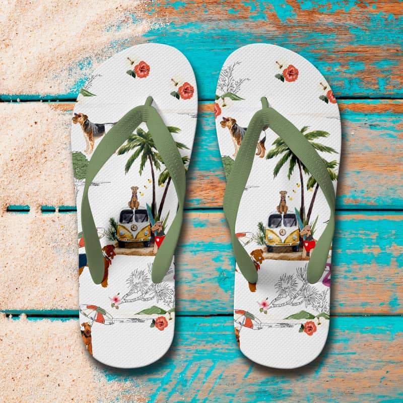 AIREDALE TERRIER Flip Flops