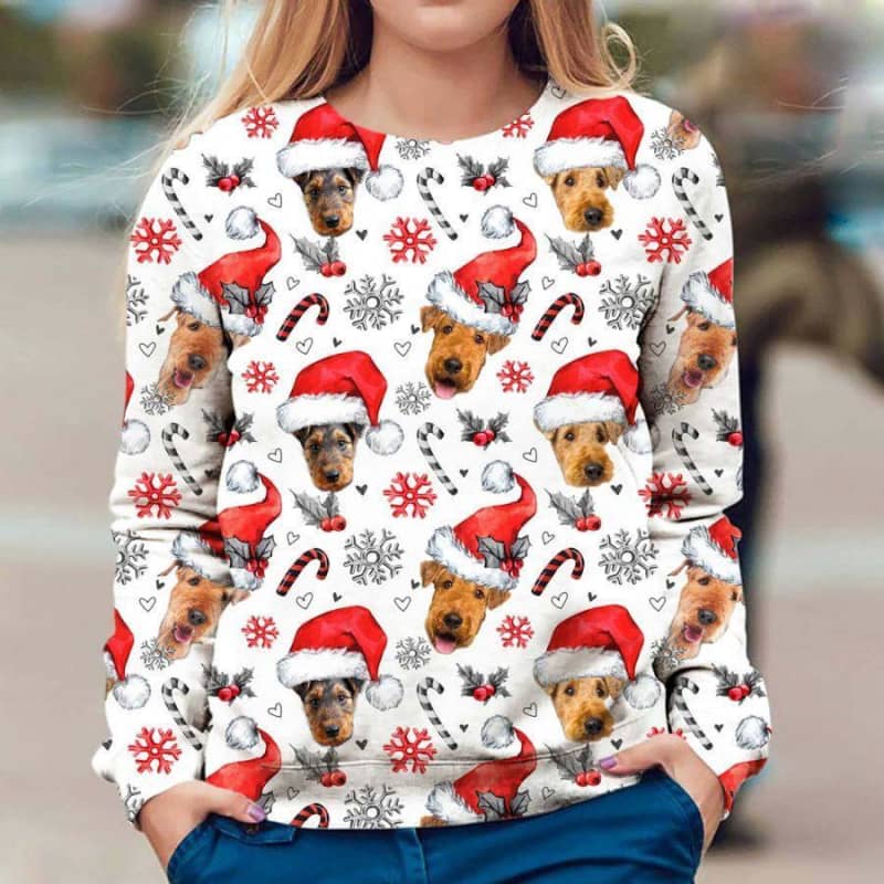 Airedale Terrier - Xmas Decor - Premium Sweatshirt