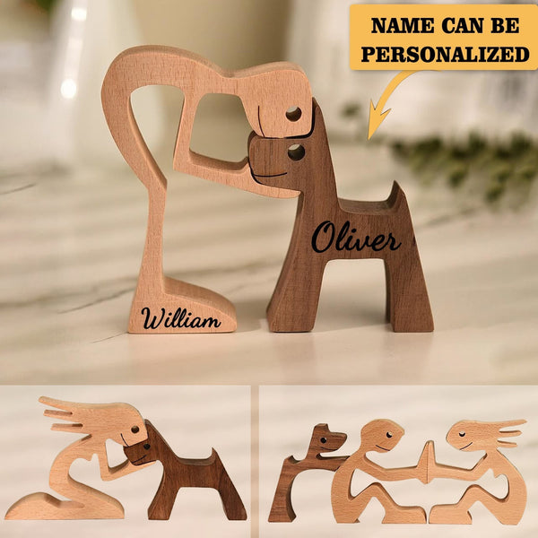 Personalized Wooden Dog Carvings - OKBANDS
