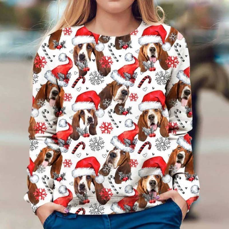 Basset Hound - Xmas Decor - Premium Sweatshirt