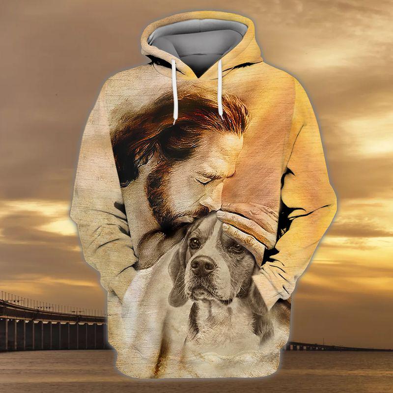 Beagle With God Unisex Hoodie
