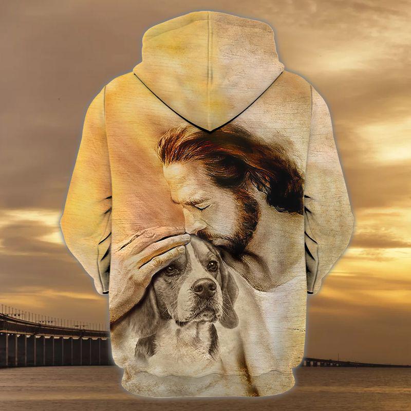Beagle With God Unisex Hoodie