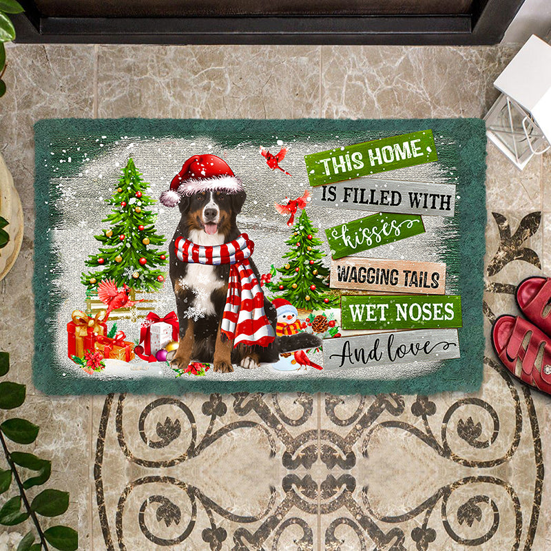 This Home Is Filled With Kisses/Bernese Mountain Doormat