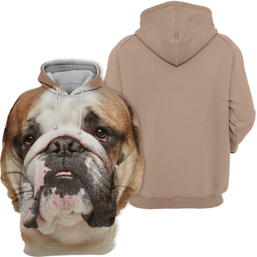 Unisex 3D Graphic Hoodies Animals Dogs English Bulldog / Pitbull