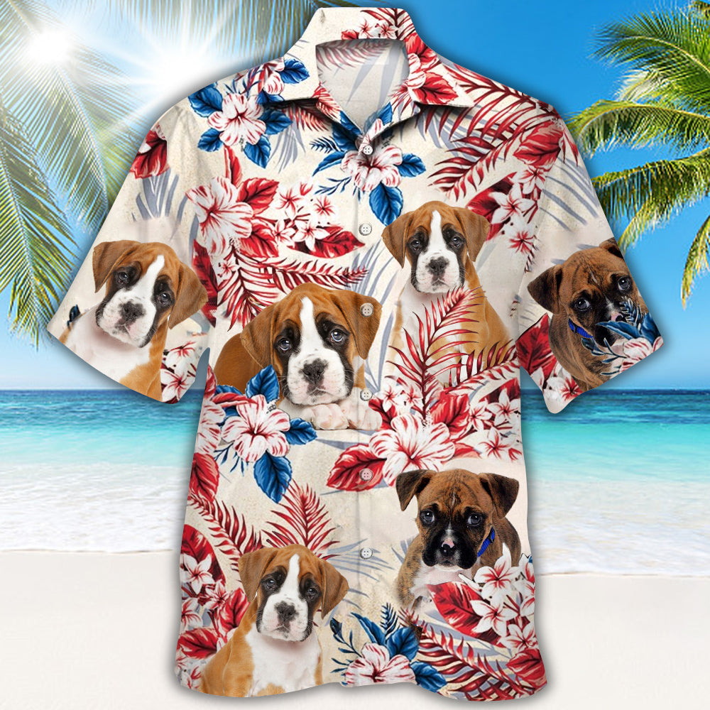 boxer Hawaiian Shirt