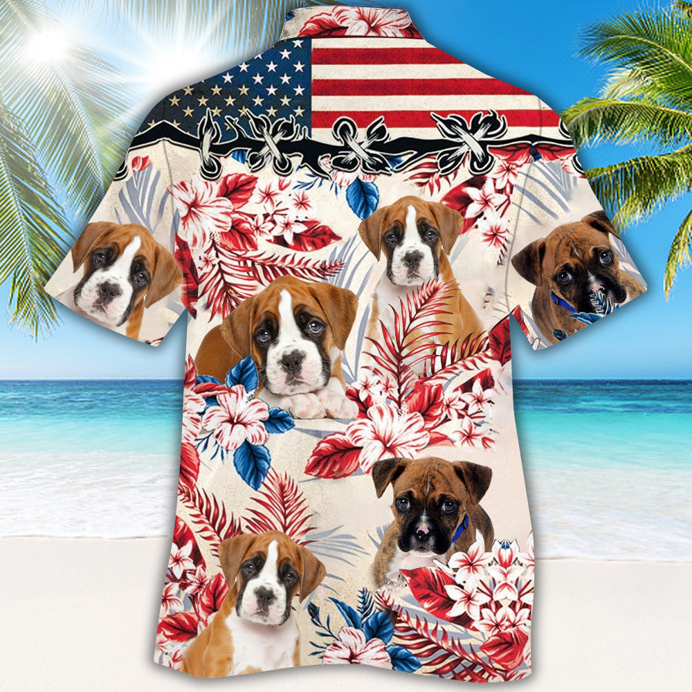 boxer Hawaiian Shirt