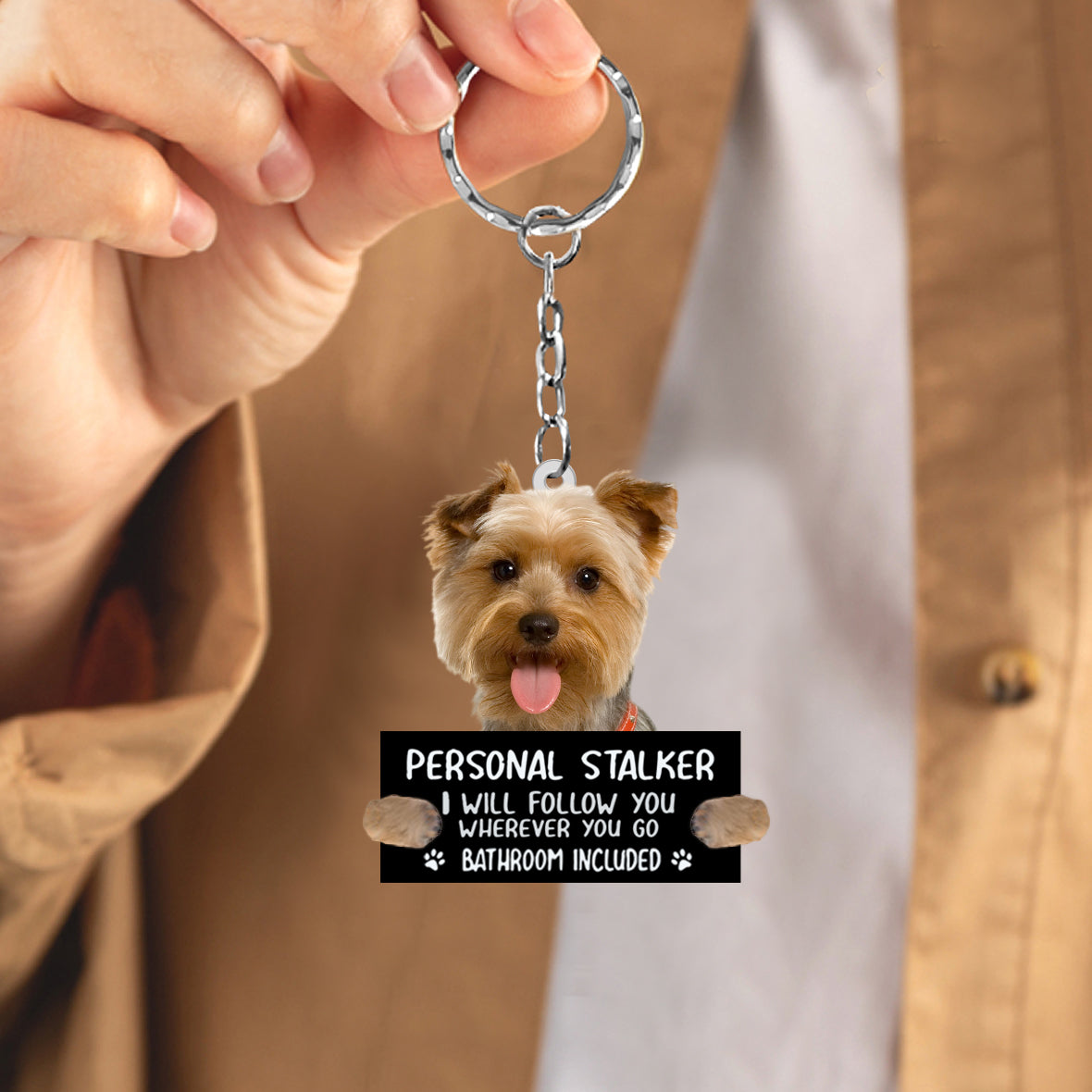 Cairn Terrier Personal Stalker Acrylic Keychain