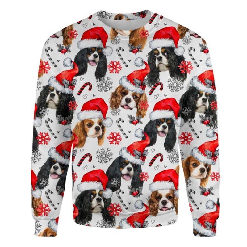 Cavalier King Charles Spaniel - Xmas Decor - Premium Sweatshirt