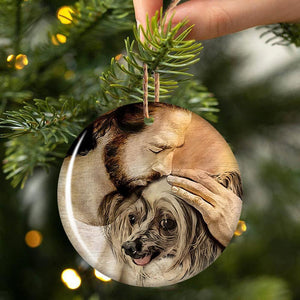 Chinese Crested With Jesus Porcelain/Ceramic Ornament