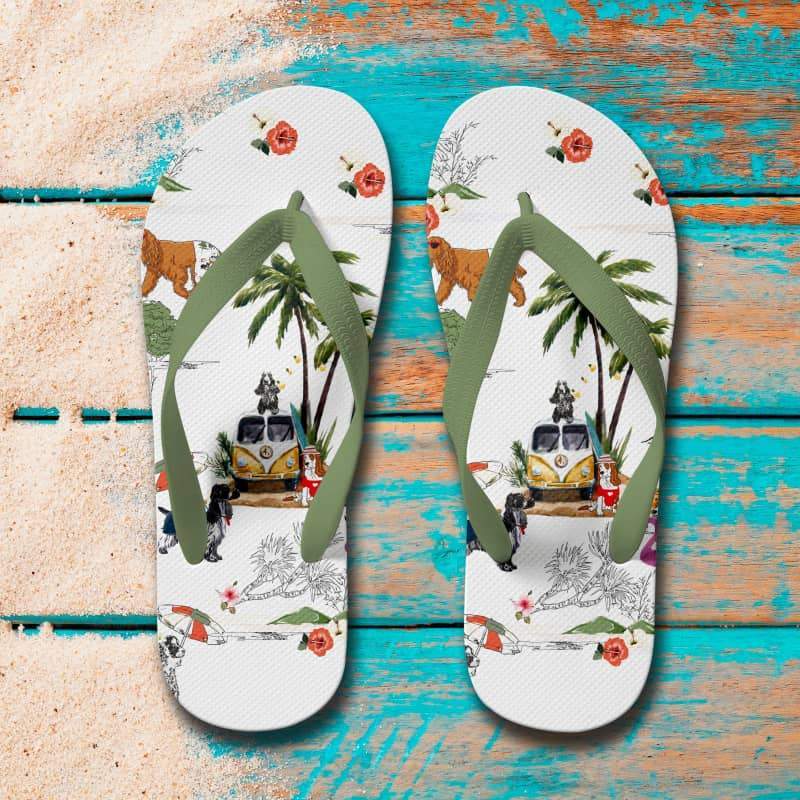 COCKER SPANIEL Flip Flops