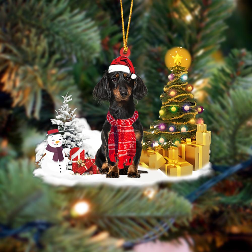 dachshund Christmas Ornament