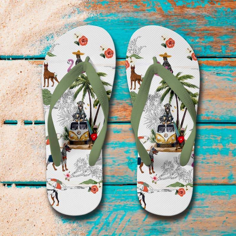 DOBERMAN PINSCHER Flip Flops