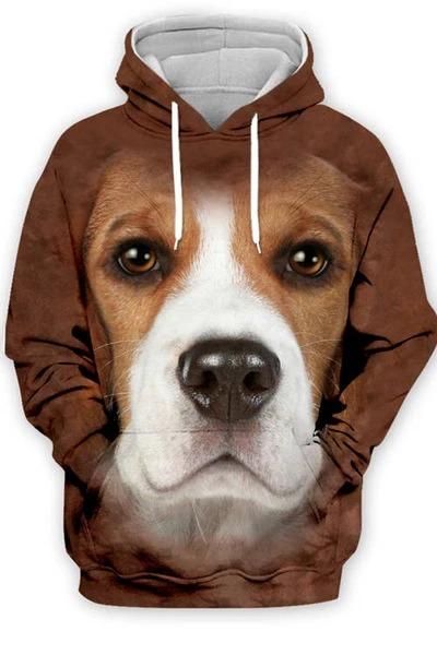Unisex 3D Graphic Hoodies Animals Dogs Beagle