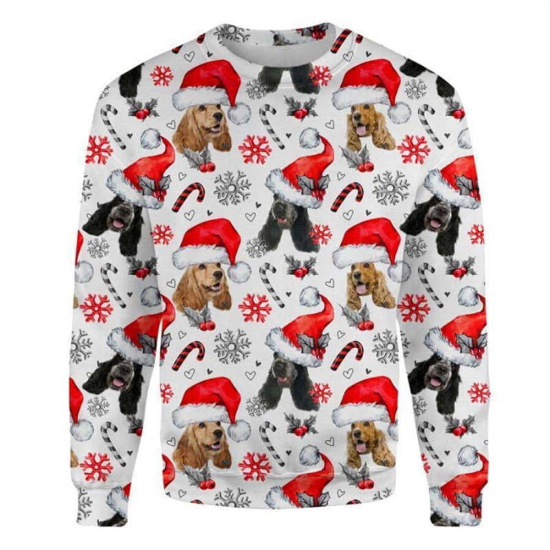 English Cocker Spaniel - Xmas Decor - Premium Sweatshirt