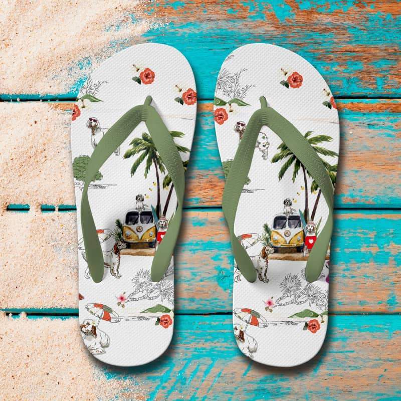 English SETTER Flip Flops