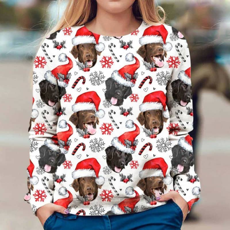 Flat Coated Retriever - Xmas Decor - Premium Sweatshirt