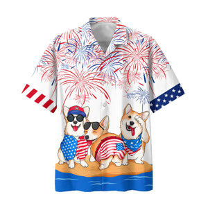 Familleus - Corgi Hawaiian Shirts - Independence Day Is Coming