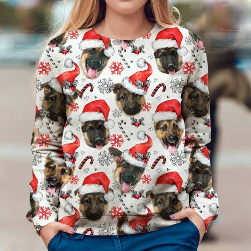 German Shepherd - Xmas Decor - Premium Sweatshirt