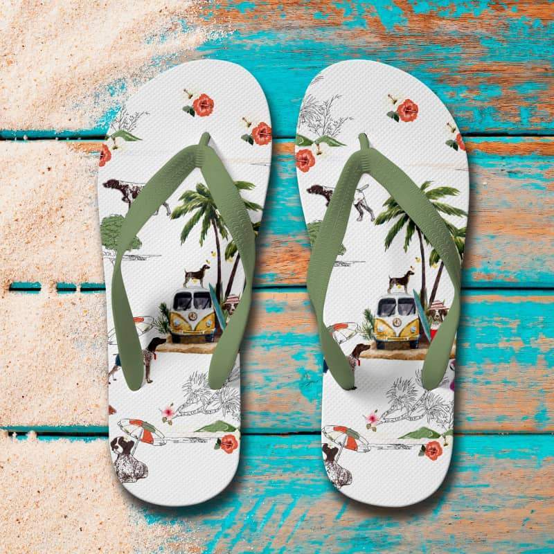 GERMAN SHORTHAIRED POINTER Flip Flops