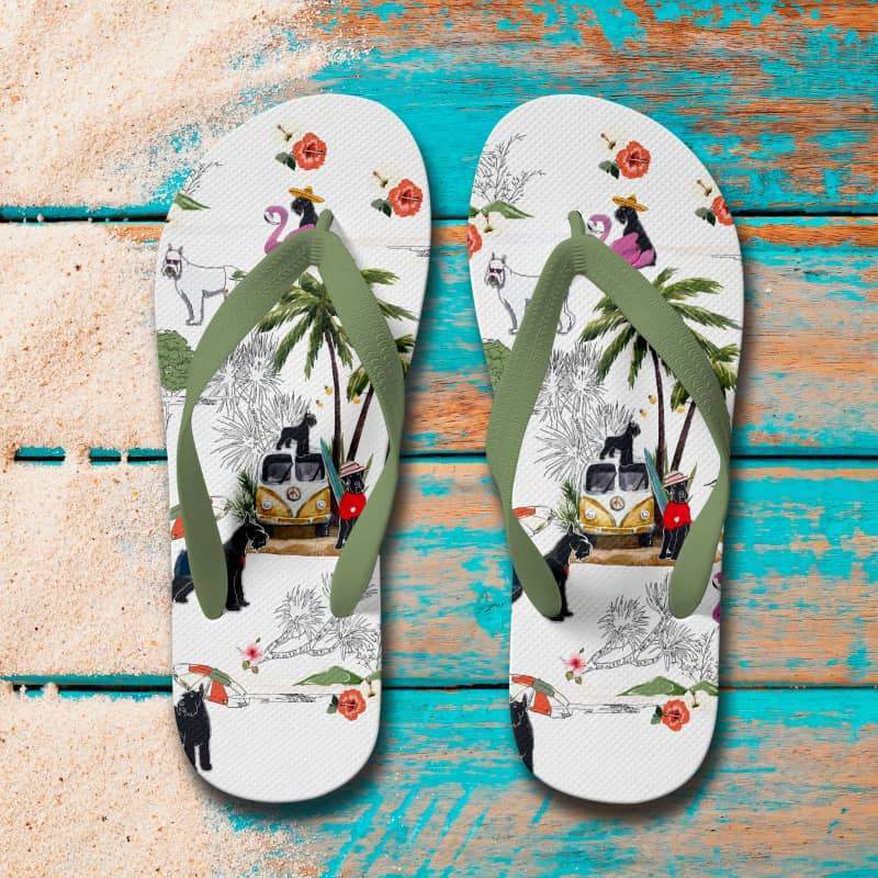 GIANT SCHNAUZER Flip Flops