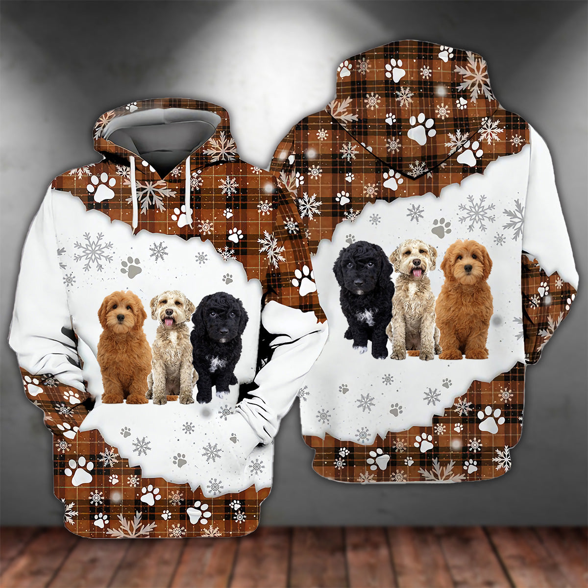 goldendoodle Happy Holiday Unisex Hoodie