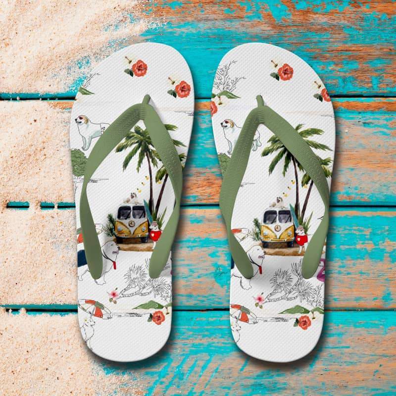 GREAT PYRENEES Flip Flops