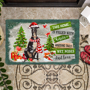 This Home Is Filled With Kisses/greyhound Doormat