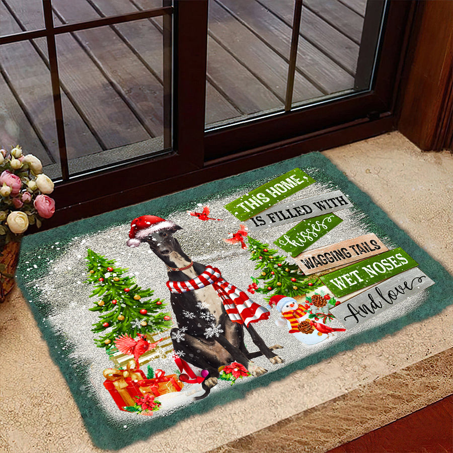 This Home Is Filled With Kisses/greyhound Doormat