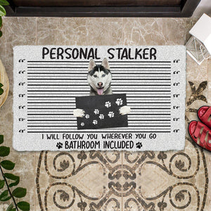 husky Personal Stalker Doormat