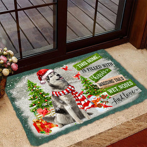 This Home Is Filled With Kisses/huysky Doormat