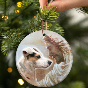 New Release -Jack Russell Terrier 03 With God Porcelain/Ceramic Ornament