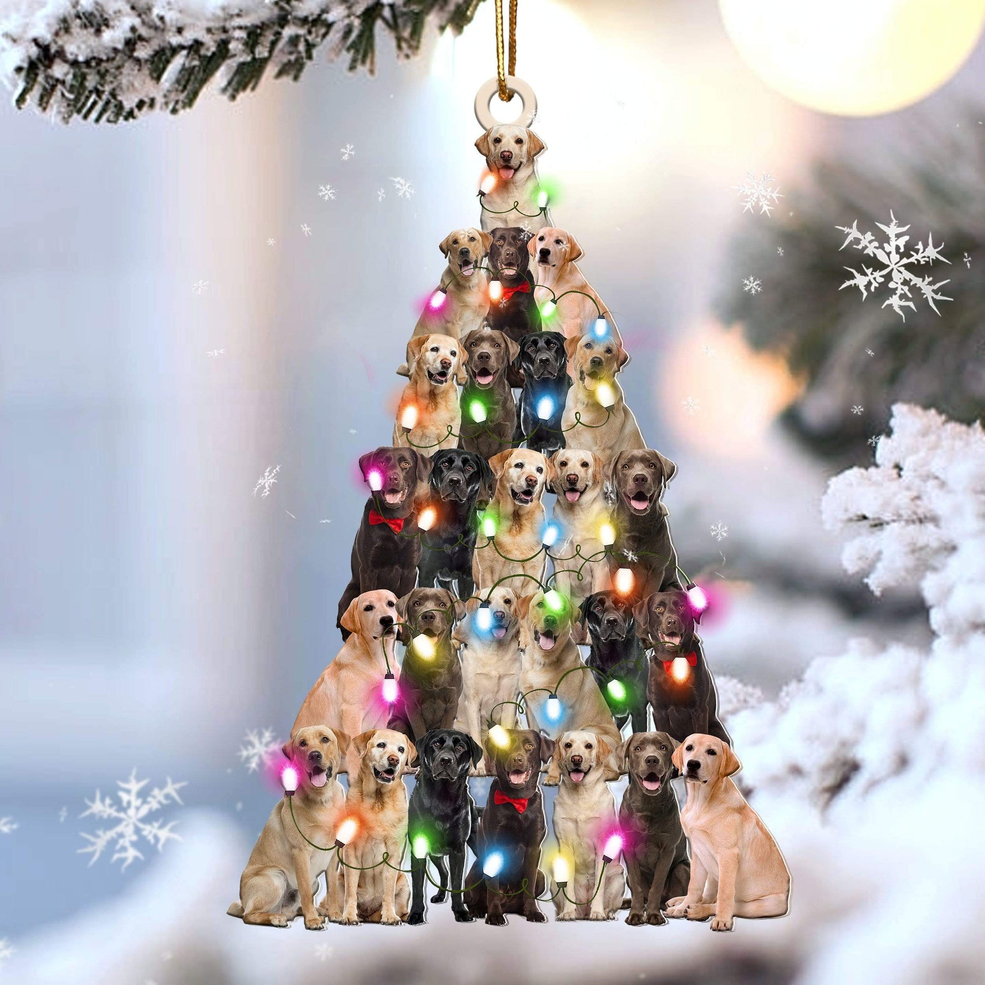 Labrador retriever lovely tree gift for labrador retriever lover gift for dog mom ornament