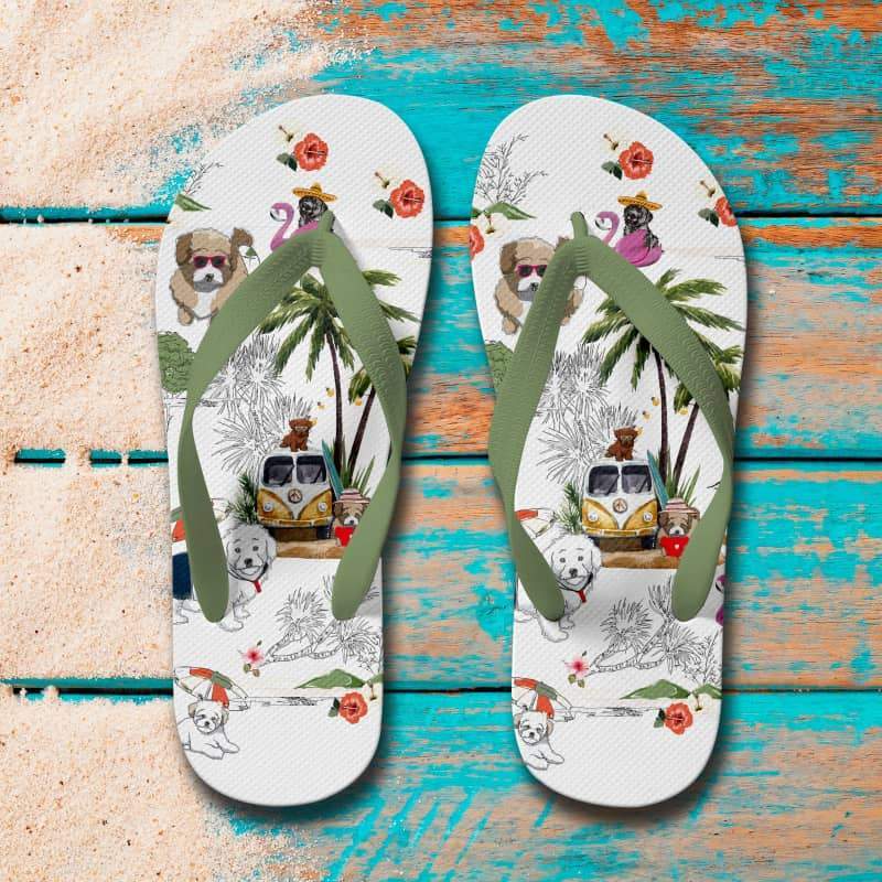 MALTIPOO Flip Flops