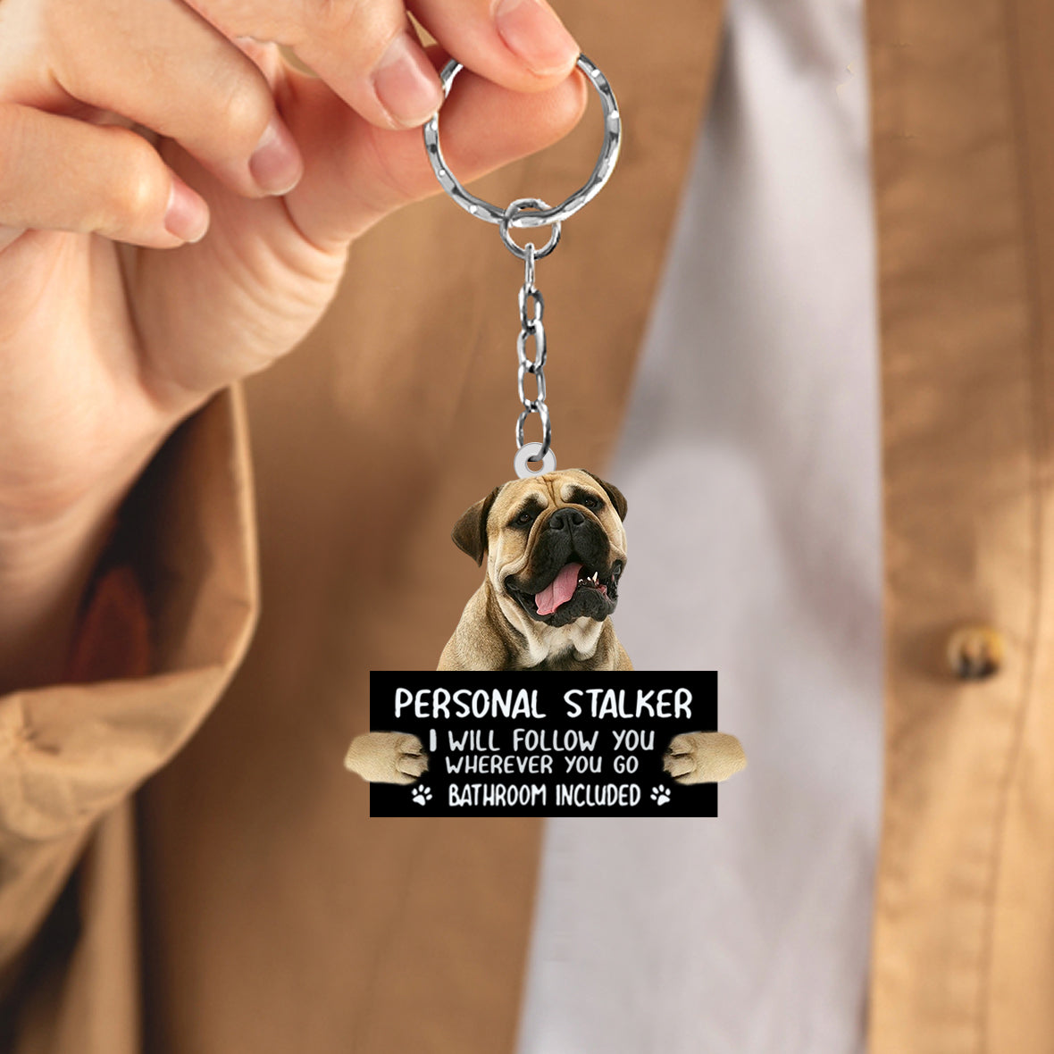 mastiff 2 Personal Stalker Acrylic Keychain