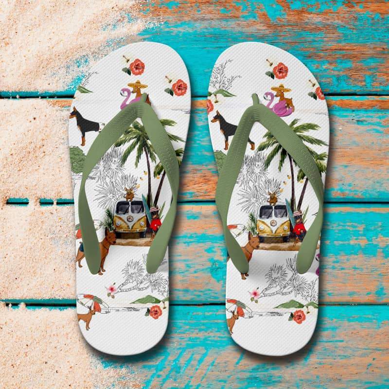 MINIATURE PINSCHER Flip Flops