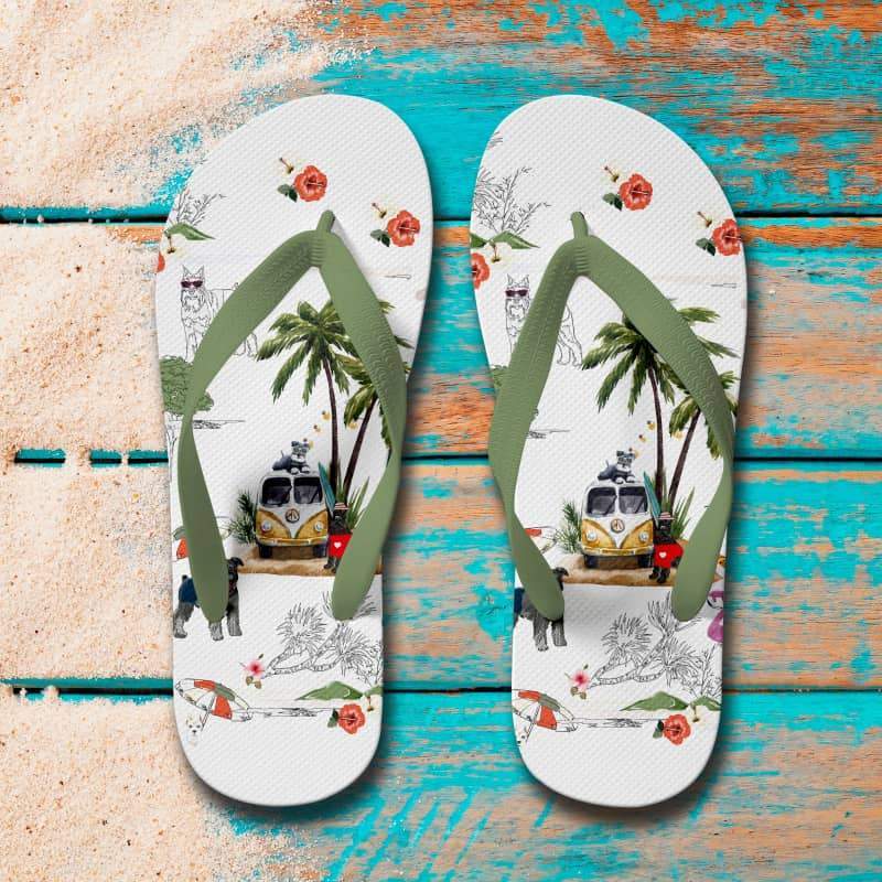 MINIATURE SCHNAUZER Flip Flops