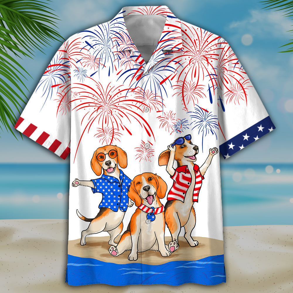 Familleus - BEAGLE Hawaiian Shirts - Independence Day Is Coming