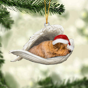 norfolk terrier Sleeping Angel Christmas Ornament