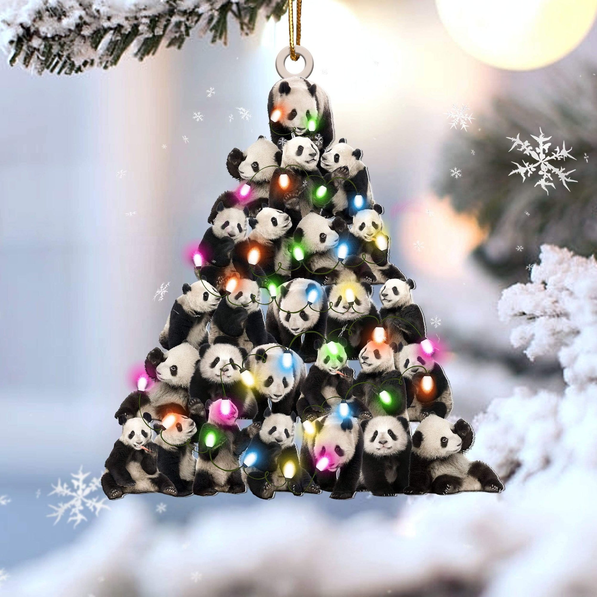 Panda lovely tree gift for panda lover ornament