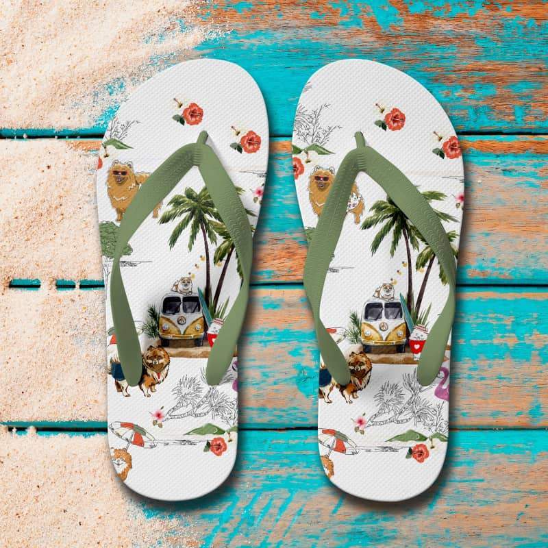 POMERANIAN Flip Flops