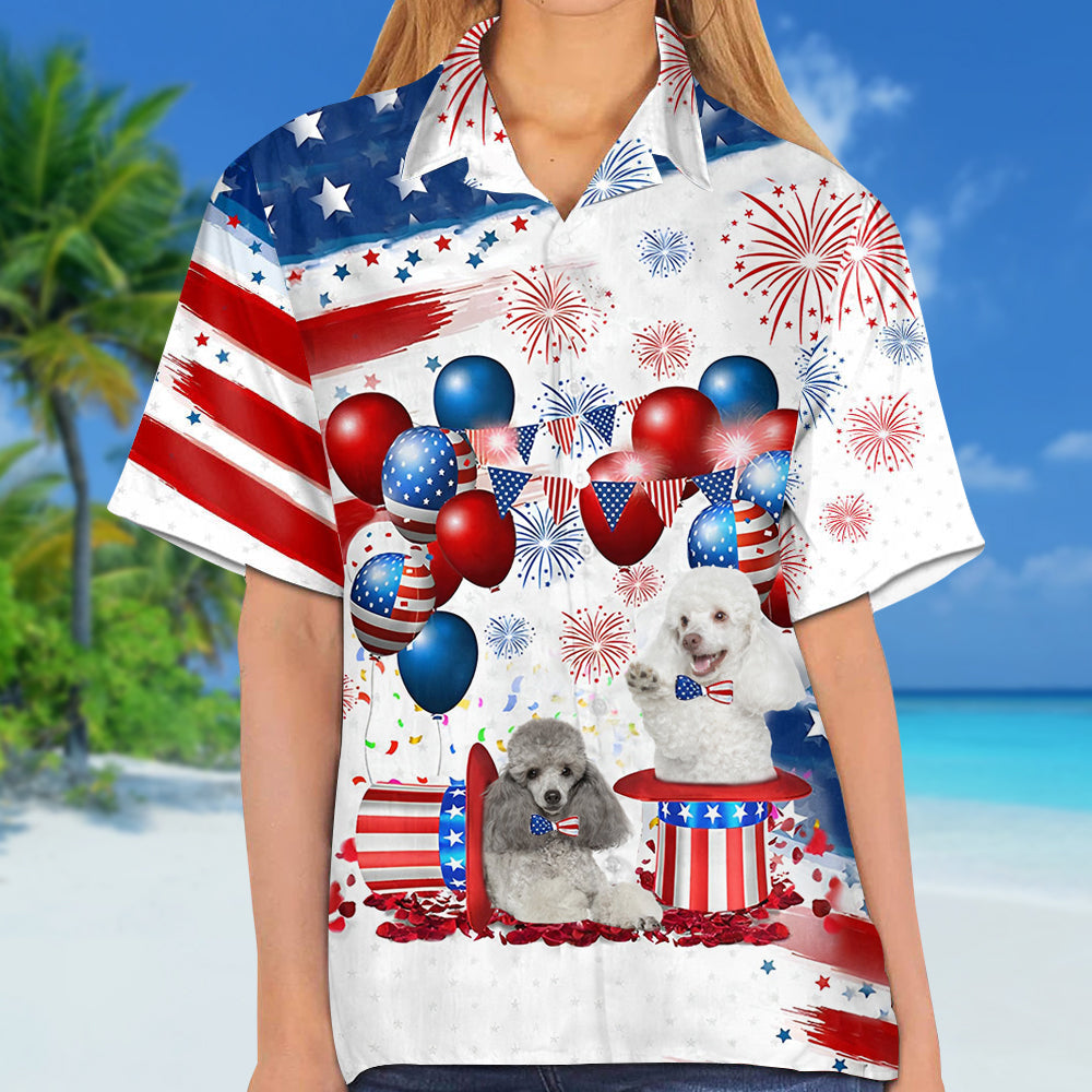 poodle Independence Day Hawaiian Shirt