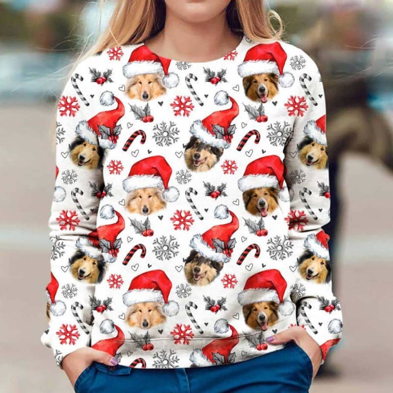 Rough Collie - Xmas Decor - Premium Sweatshirt