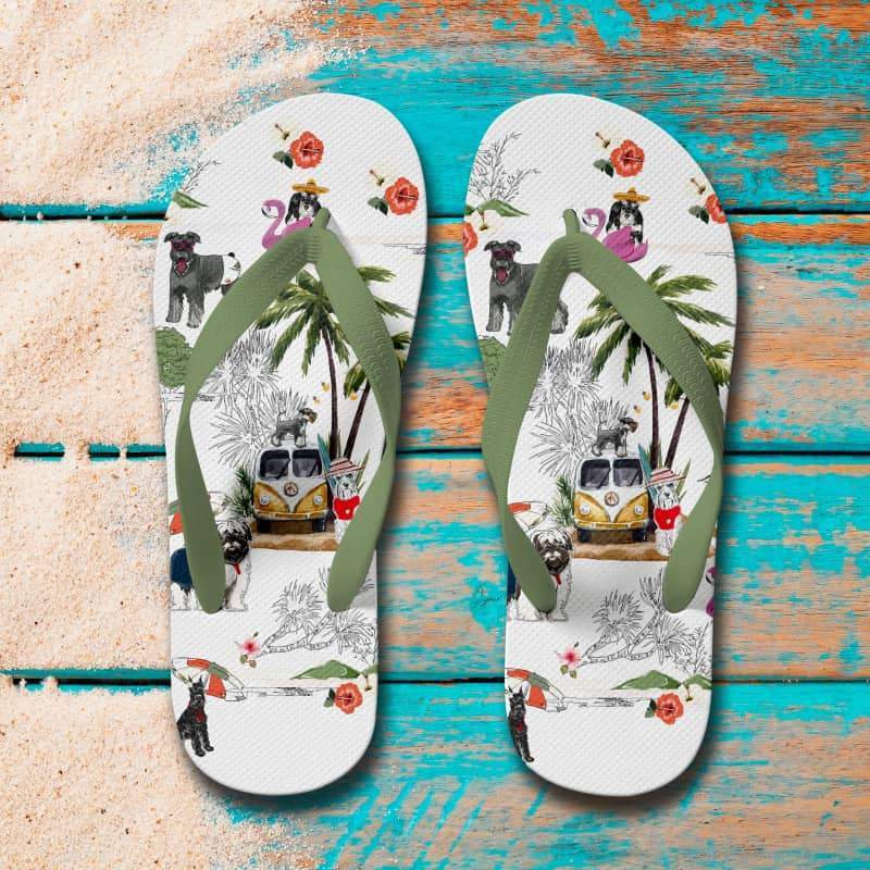 Schnauzer Flip Flops