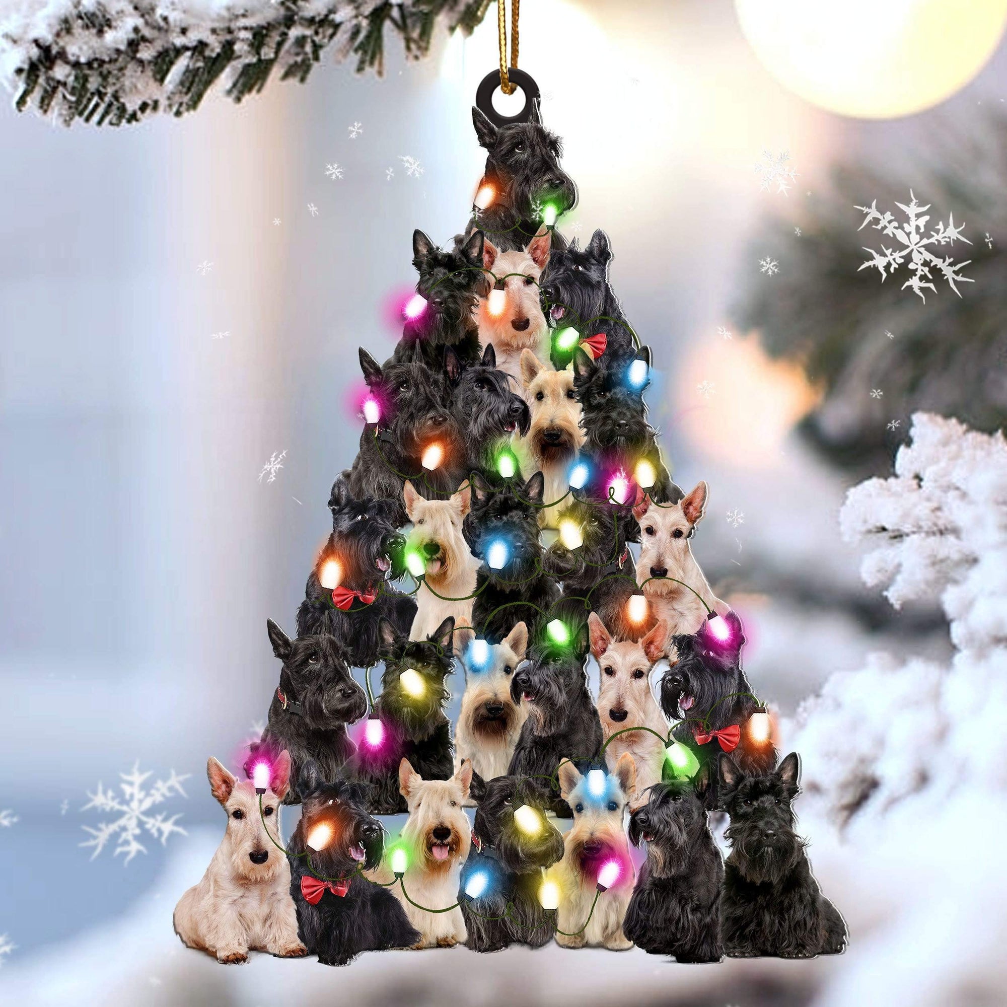 Scottish terrier lovely tree gift for scottish terrier lover gift for dog mom ornament