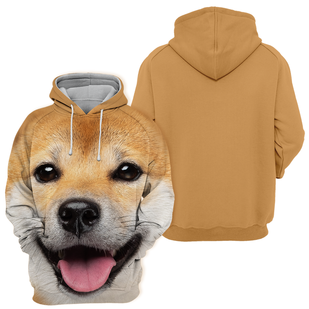 Unisex 3D Graphic Hoodies Animals Dogs Shiba Inu Akita Happy